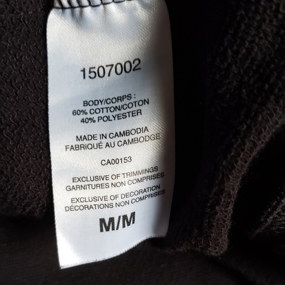 Champion Women's Hooded Pullover Sweater Black and White - Picture 7 of 8